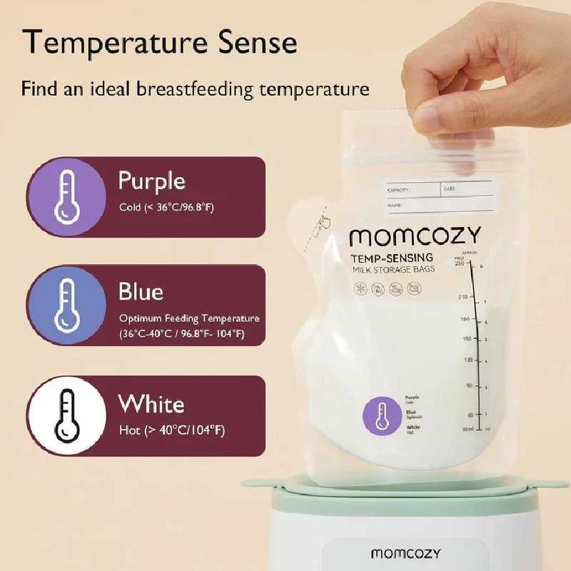 MOMCOZY PIENO LAIKYMO MAIŠELIAI SU SNAPELIU, 120 VNT.