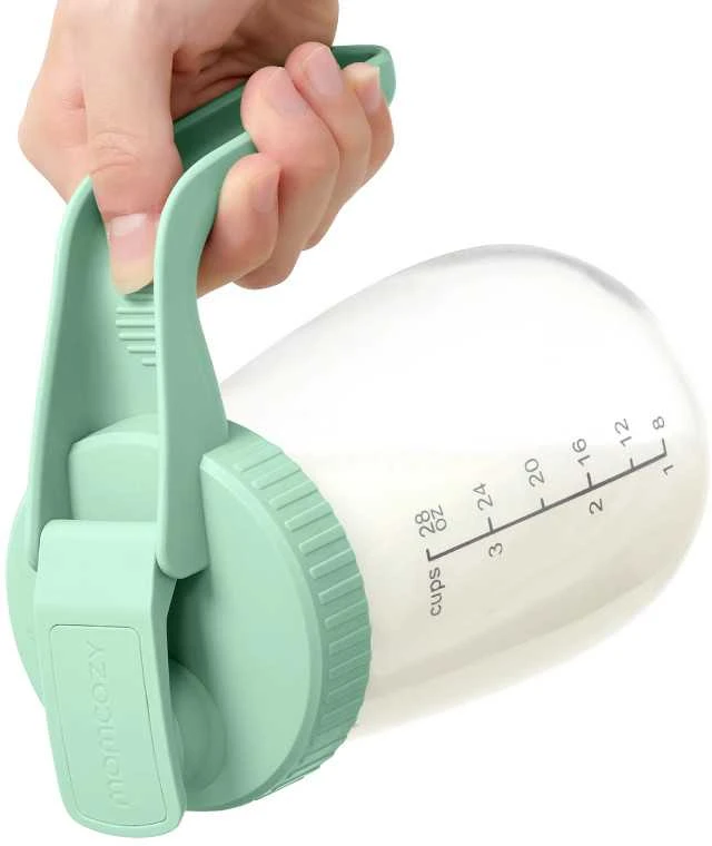 MOMCOZY PIENO SAUGOJIMO TALPA, 950 ML, ŽALIA