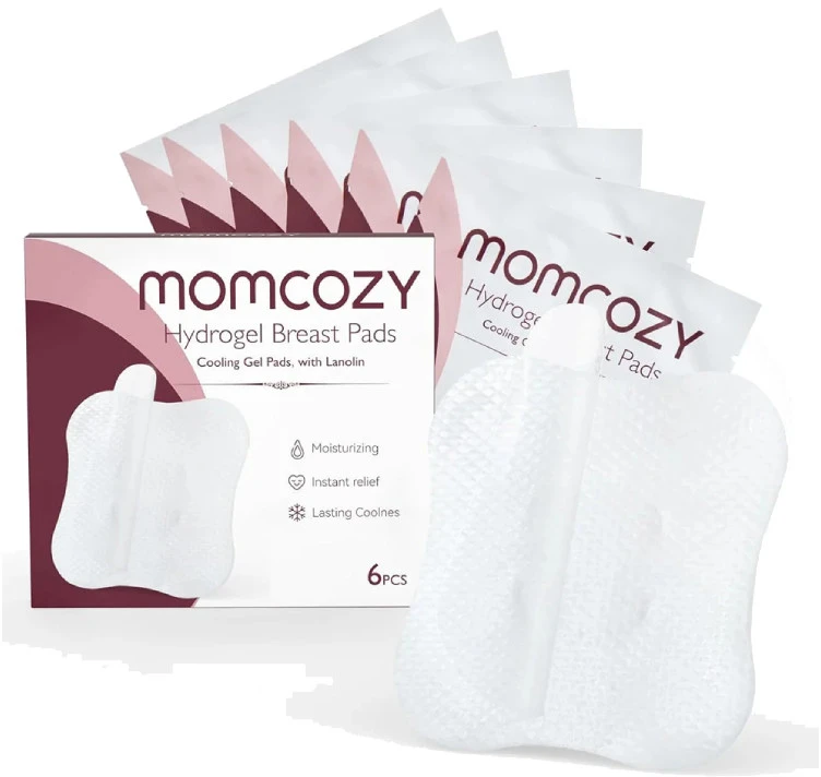 Momcozy hidrogeliniai spenelių įklotai su raminančiu lanolinu 6vnt.