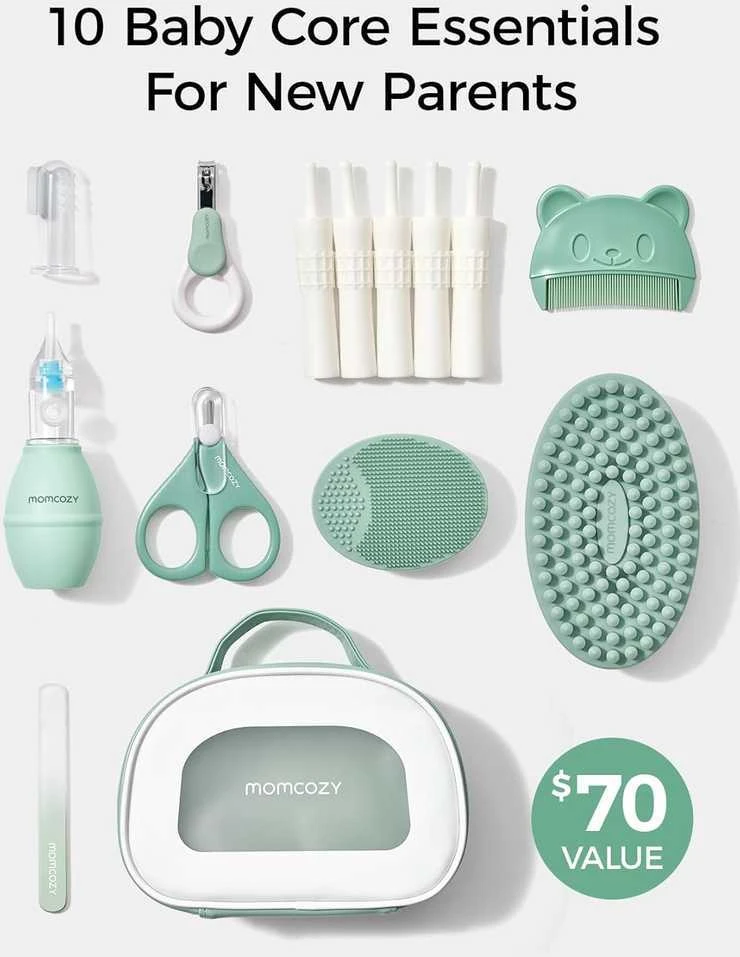 MOMCOZY RINKINYS KŪDIKIŲ PRIEŽIŪRAI, 10 PRIEDŲ