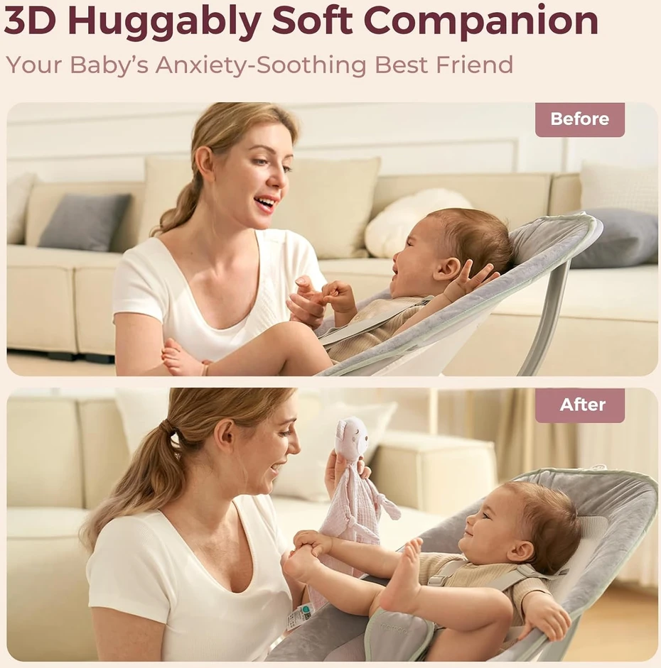 Momcozy medvilninis meškiukas kūdikiams, rožinė