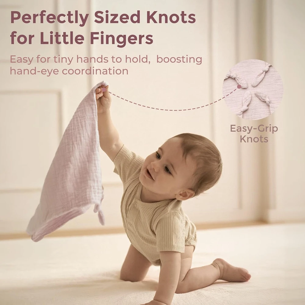 Momcozy medvilninis meškiukas kūdikiams, rožinė