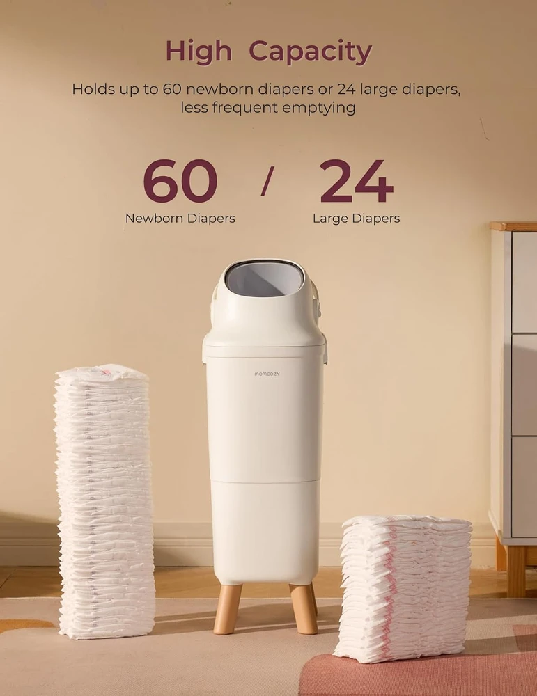 MOMCOZY SAUSKELNIŲ KONTEINERIS SU PATENTUOTA TRIGUBA KVAPŲ IZOLIAVIMO SISTEMA
