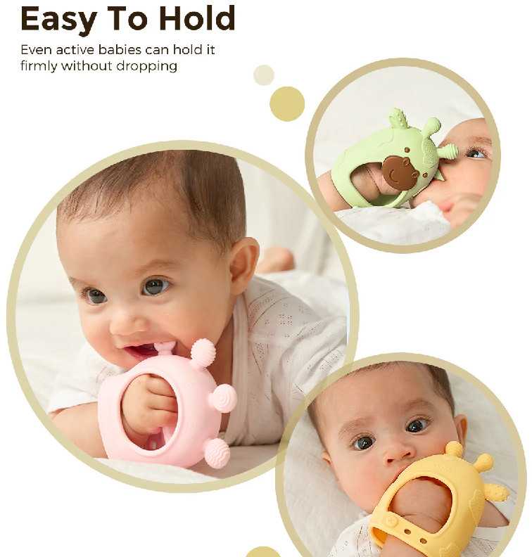 MOMCOZY SILIKONINIS KRAMTUKAS KŪDIKIAMS, ŽALIAS