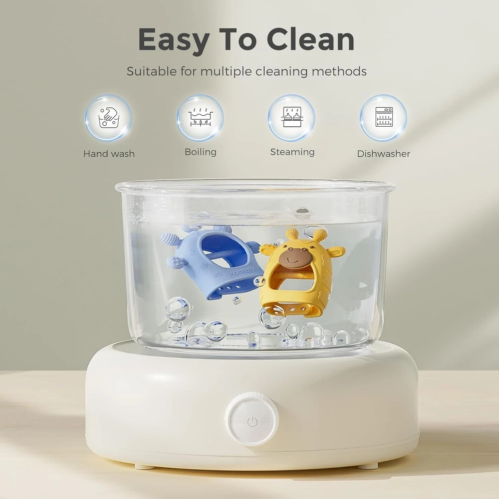 MOMCOZY SILIKONINIS KRAMTUKAS KŪDIKIAMS, ROŽINIS