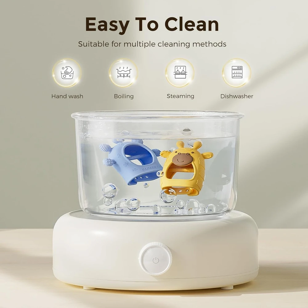 MOMCOZY SILIKONINIS KRAMTUKAS KŪDIKIAMS, GELTONAS