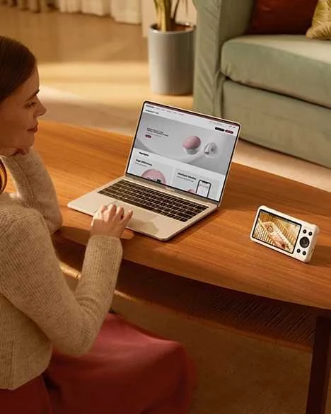 MOMCOZY SMART 5.0 COLIŲ VIDEO AUKLĖ BM04 SU WIFI FUNKCIJA