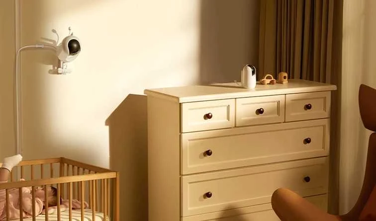MOMCOZY SMART 5.0 COLIŲ VIDEO AUKLĖ BM04 SU WIFI FUNKCIJA