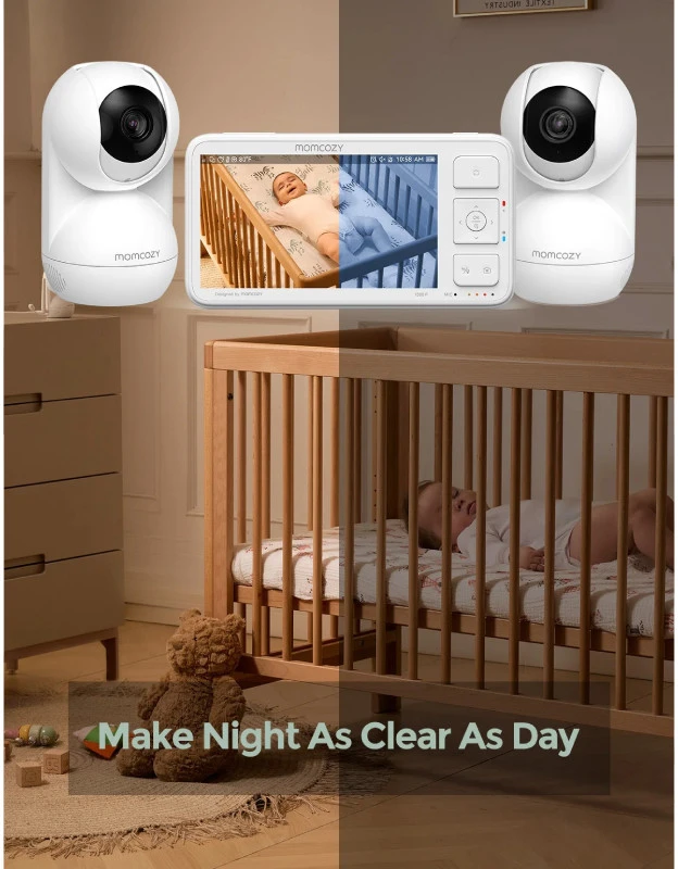 Momcozy BM014-WH12BA-A kūdikio garso jutiklis Balta