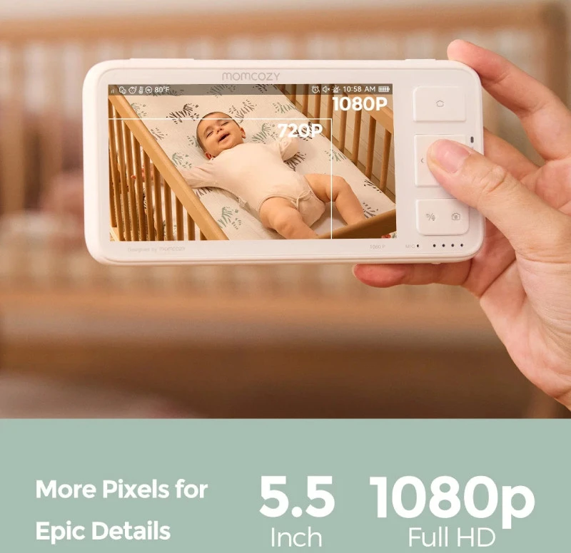Momcozy BM014-WH12BA-A kūdikio garso jutiklis Balta