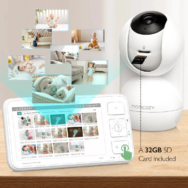 Momcozy BM014-WH12BA-A kūdikio garso jutiklis Balta