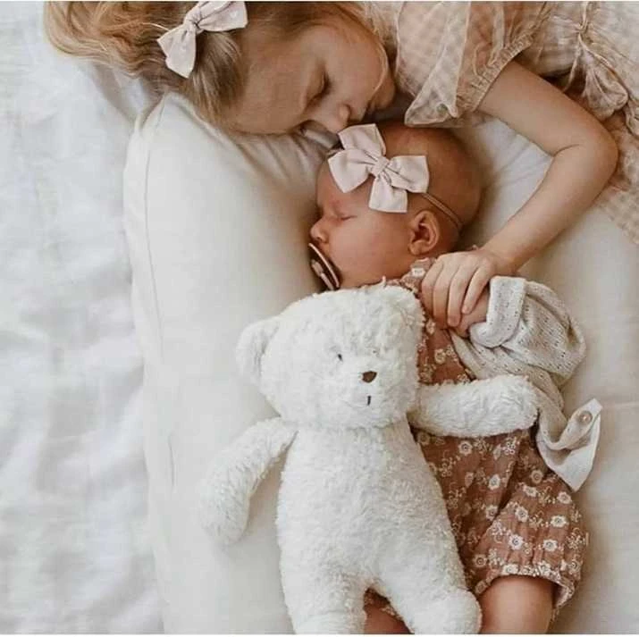 Migdukas Moonie 2.0 Meškutis baltas ekologiškas