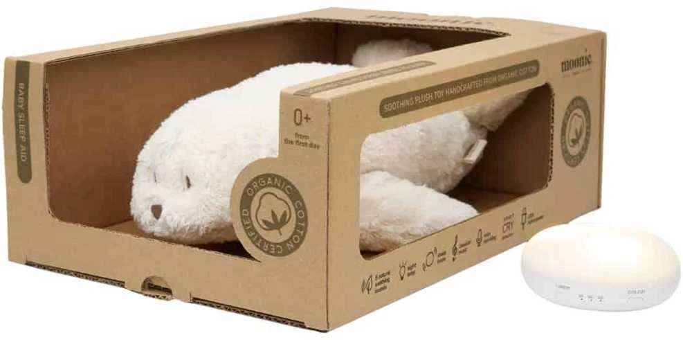 Moonie 2.0 migdukas ruoniukas Organic Humming Seal - Polar su garso įrašymo funkcija