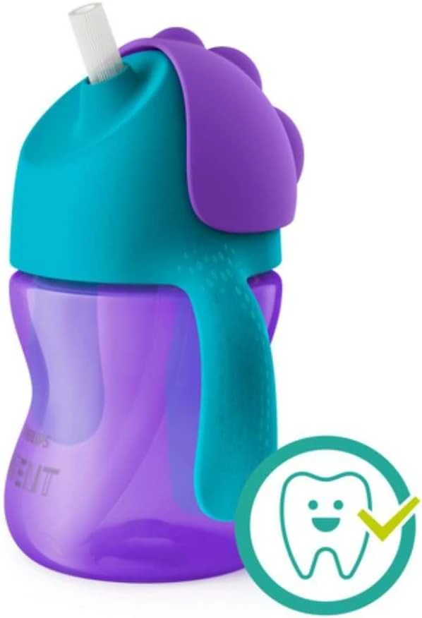 PHILIPS AVENT GERTUVĖ SU ŠIAUDELIU, 9 MĖN+, 200 ML, SCF796, VIOLET/Mėlynas