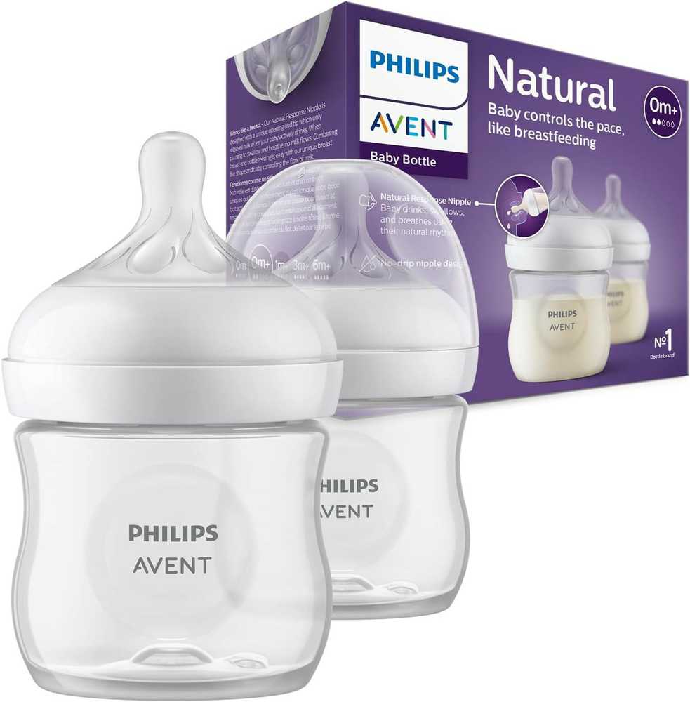 PHILIPS AVENT NATURAL RESPONSE BUTELIUKŲ RINKINYS , 125 ML, 0 MĖN.+, 2 VNT., BALTA