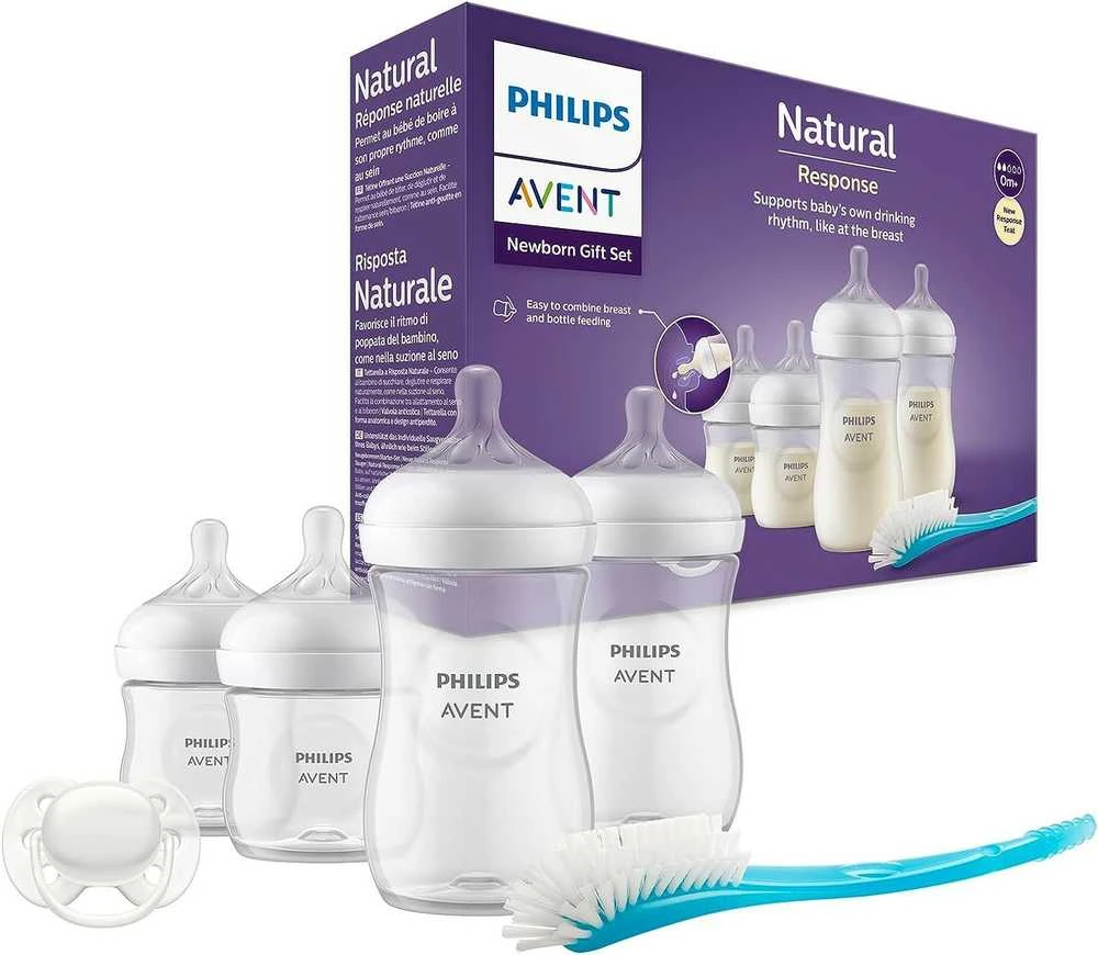 PHILIPS AVENT BUTELIUKŲ RINKINYS NAUJAGIMIUI NATURAL RESPONSE SCD838/13, Baltas