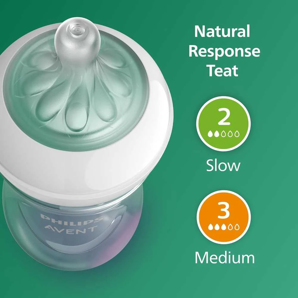 PHILIPS AVENT STIKLINIS BUTELIUKŲ RINKINYS NAUJAGIMIUI NATURAL RESPONSE SCD879/11