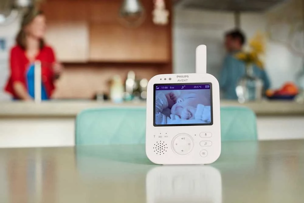 Philips Avent vaizdo auklė su kamera, 3,5 col. ekranu ir naktiniu matymu SCD891/26