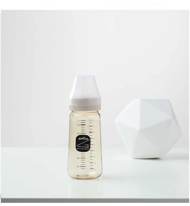 SPECTRA PPSU BUTELIUKAS, 260 ML, SU S DYDŽIO ŽINDUKU, CREAM VANILLA