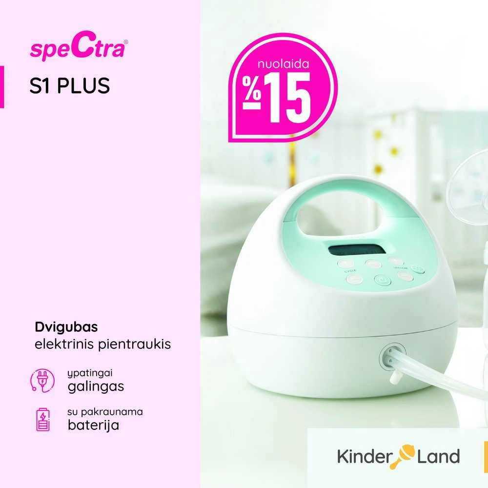 SPECTRA S1 PLUS Dvigubas elektrinis pientraukis