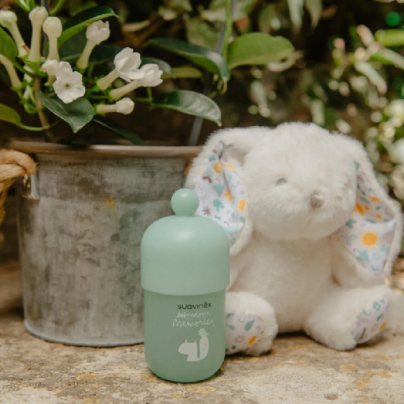 SUAVINEX BABY COLOGNE DOVANŲ RINKINYS MEMORIES: KVAPUSIS VANDUO KŪDIKIAMS 100 ML IR 50 ML, PLIUŠINIS ZUIKUTIS