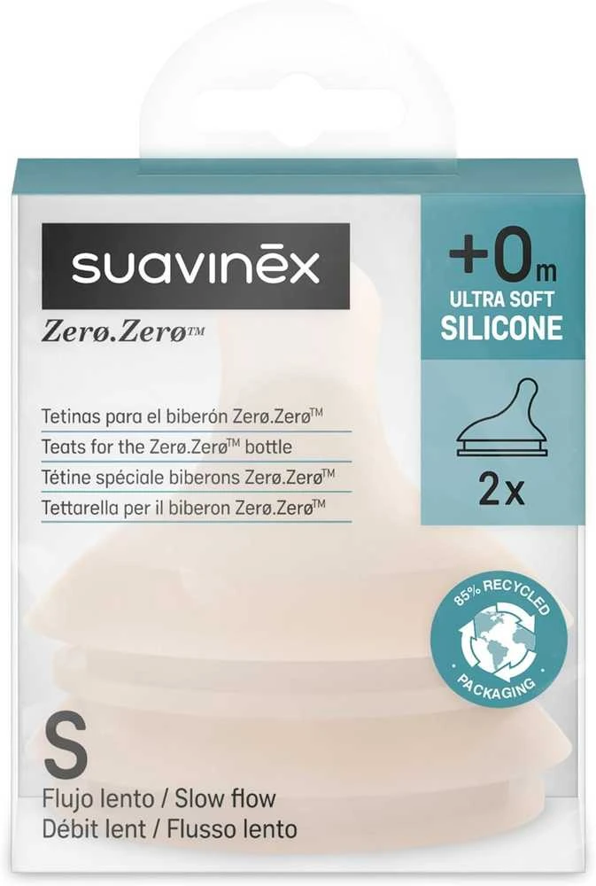 Suavinex Zero.Zero žindukai S srauto pakuotėje