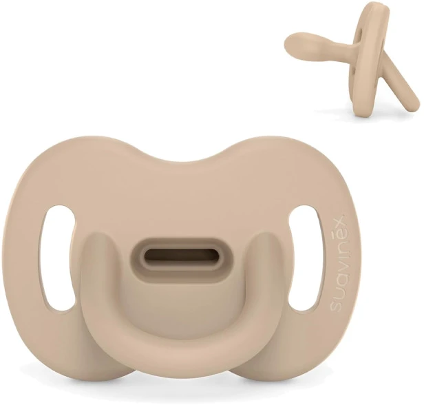 SUAVINEX SIMETRINIS FIZIOLOGINIS SILIKONINIS ČIULPTUKAS SX PRO, 6-18 MĖN., ESSENCE BEIGE