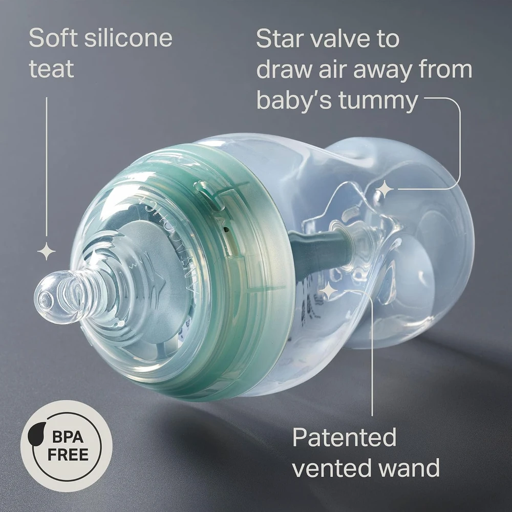 TOMMEE TIPPEE ADVANCED ANTI-COLIC MAITINIMO BUTELIUKŲ RINKINYS, 260 ML, 6 VNT.