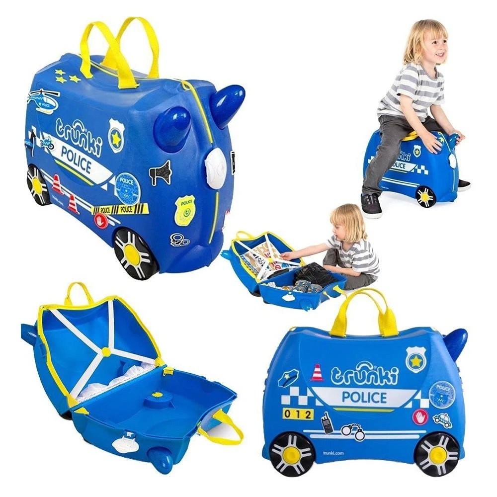 Vaikiškas lagaminas Trunki Percy Police Car, 18 l / 21x46x31 cm