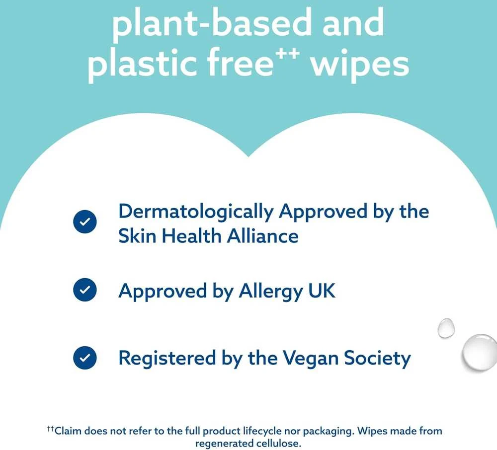 WATERWIPES SENSITIVE+ ON THE GO DRĖGNOS SERVETĖLĖS 8 PAKUOTĖS PO 28 VNT. (224 vnt.) 3-IN-1