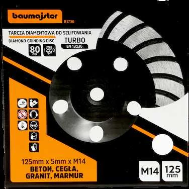 Baumajster Deimantinė šlifavimo lėkštė 125x22 M14 Turbo