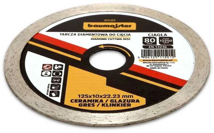 Baumajster deimantinis diskas keramikai 125x2mm