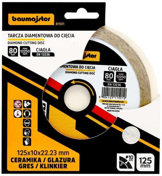 Baumajster deimantinis diskas keramikai 125x2mm