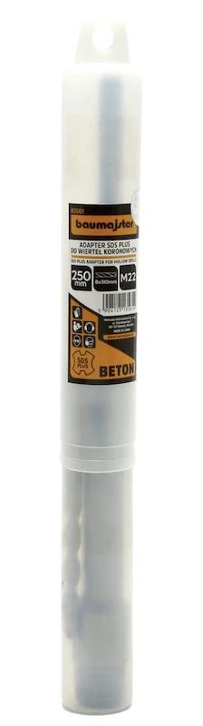 Grąžtas Baumajster Gręžimo karūnos adapteris SDS+ M22x250mm