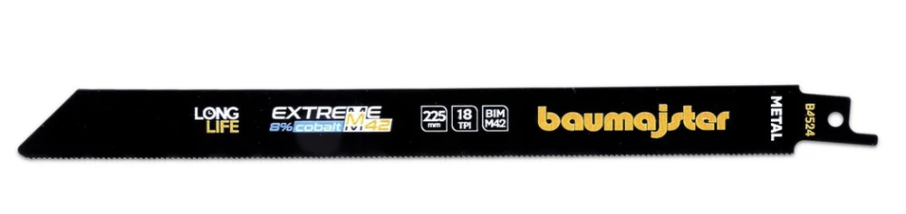 Baumajster Tiesinis pjūklelis metalui 225mm 18TPI BiM