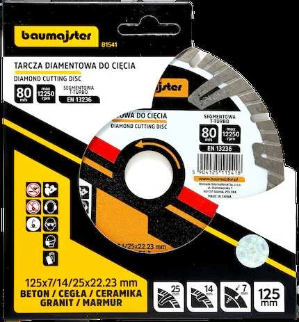 Deimantinis diskas TURBO Baumajster 125x2mm