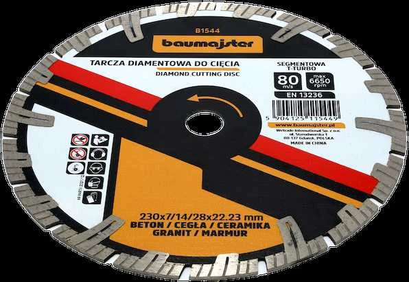 Deimantinis diskas TURBO Baumajster 230x2,6mm