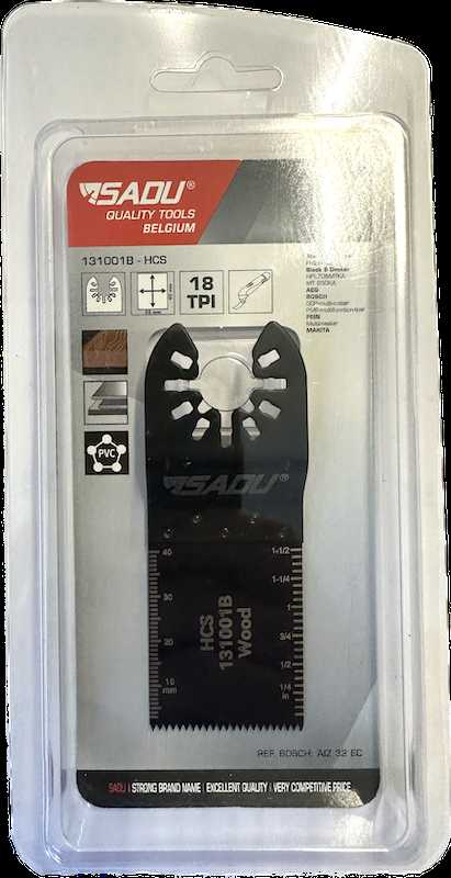 Geležtė medžiui SADU 35x40mm HSC 18TPI