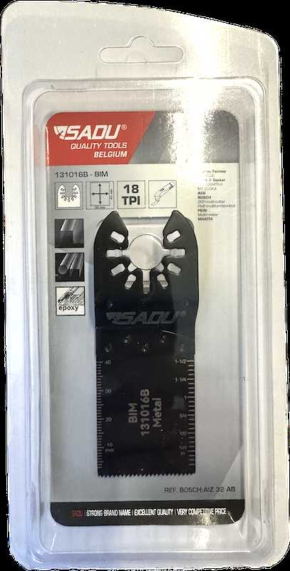 Geležtė metalui SADU 32x40mm BiM 18TPI