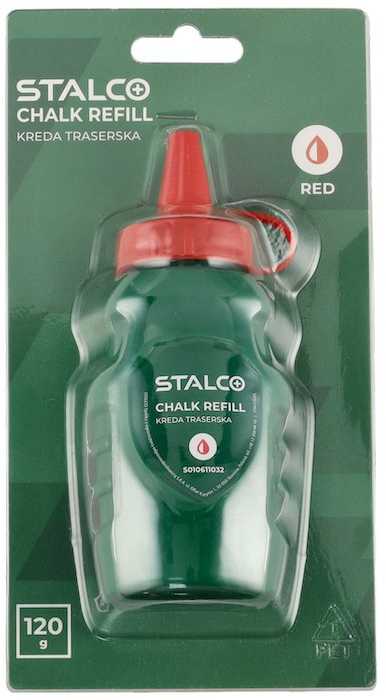 Kreida, raudona STALCO 120g.