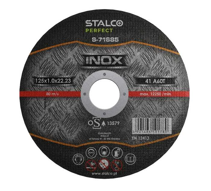 Nerūd.plieno pjov.diskas STALCO PERFECT 125x1,0mm