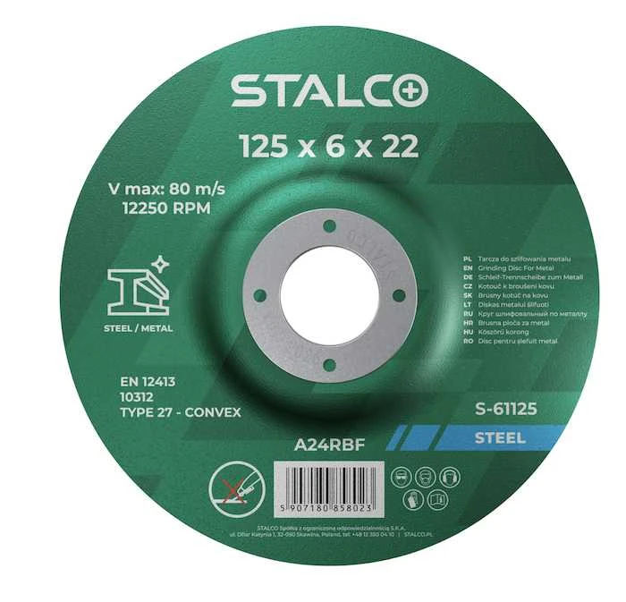 Šlifavimo diskas 125x6mm STALCO