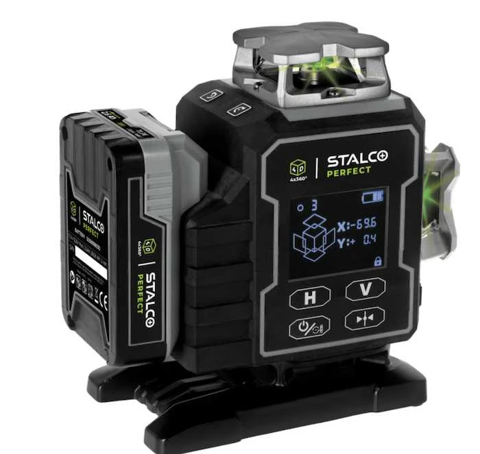 Stalco Perfect Lazerinis matuoklis 4D LLP4DG žalias STALCO