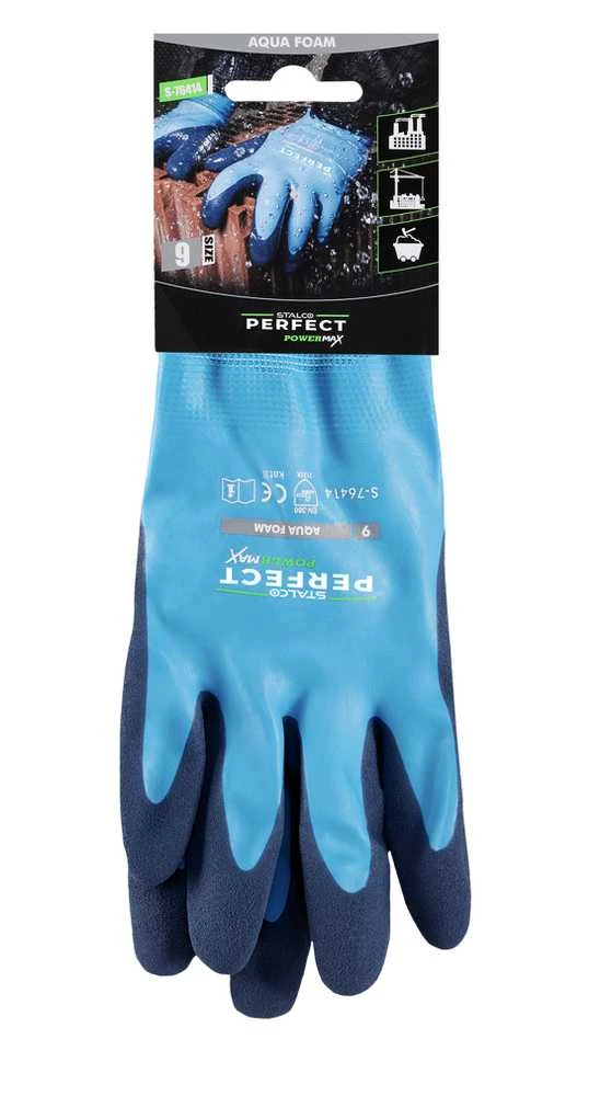 Stalco Perfect Pirštinės AQUA FOAM 10 dydis