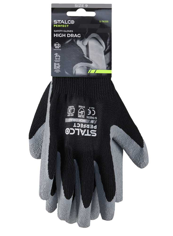 Stalco Perfect Pirštinės HIGH DRAG 9 dydis