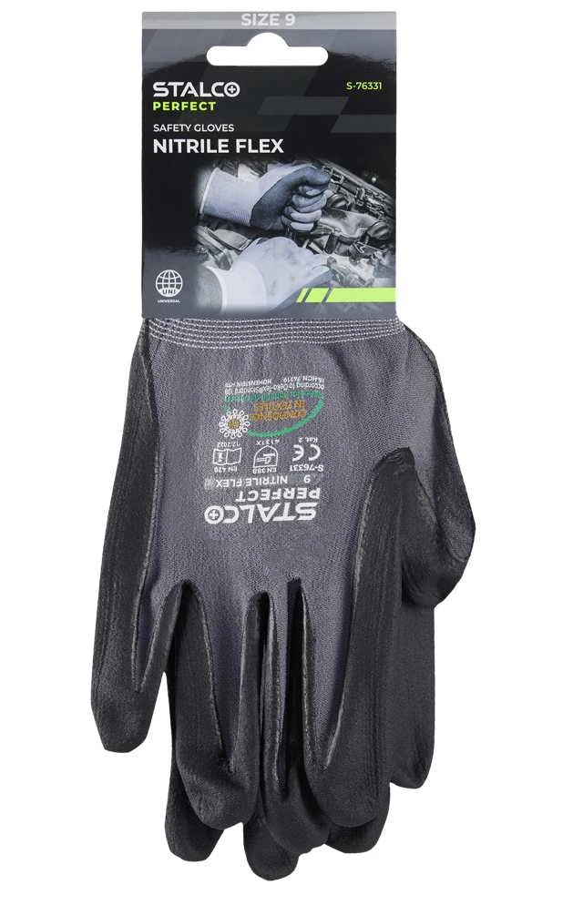 Stalco Perfect Pirštinės NITRILE FLEX 7 dydis