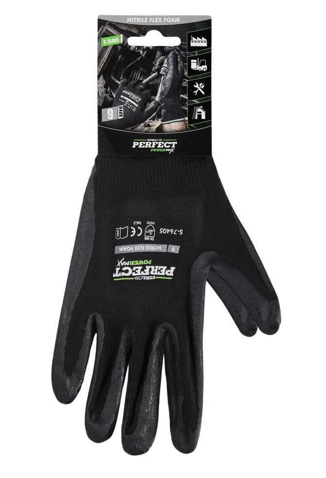 Stalco Perfect Pirštinės NITRILE FLEX FOAM 10 dydis