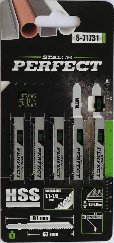Stalco Perfect Siaurapjūkliai metalui STALCO 1,1-1,5x67mm T118A