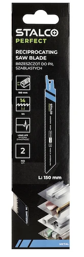 Stalco Perfect Ties.pjūkleliai Bim-Flexible Metal 150mm 14TPI, 2vnt.