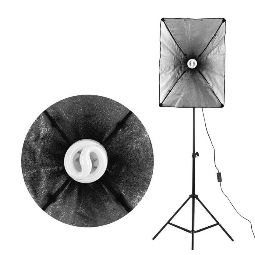 1 stovas su 1 soft box (2 lempos)